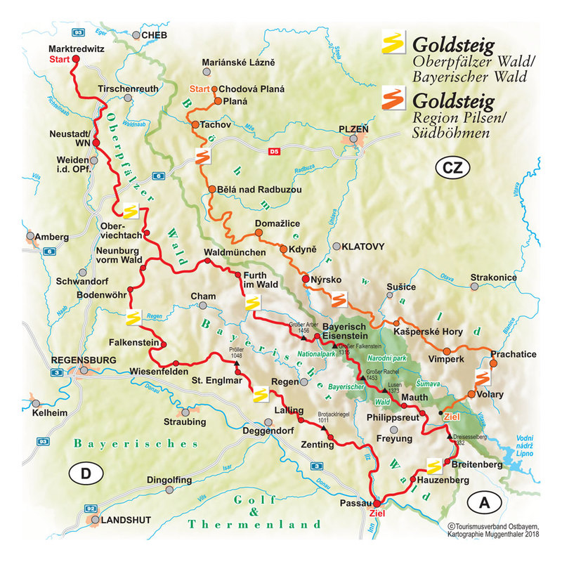 Turistické trasy "Zlatá stezka"